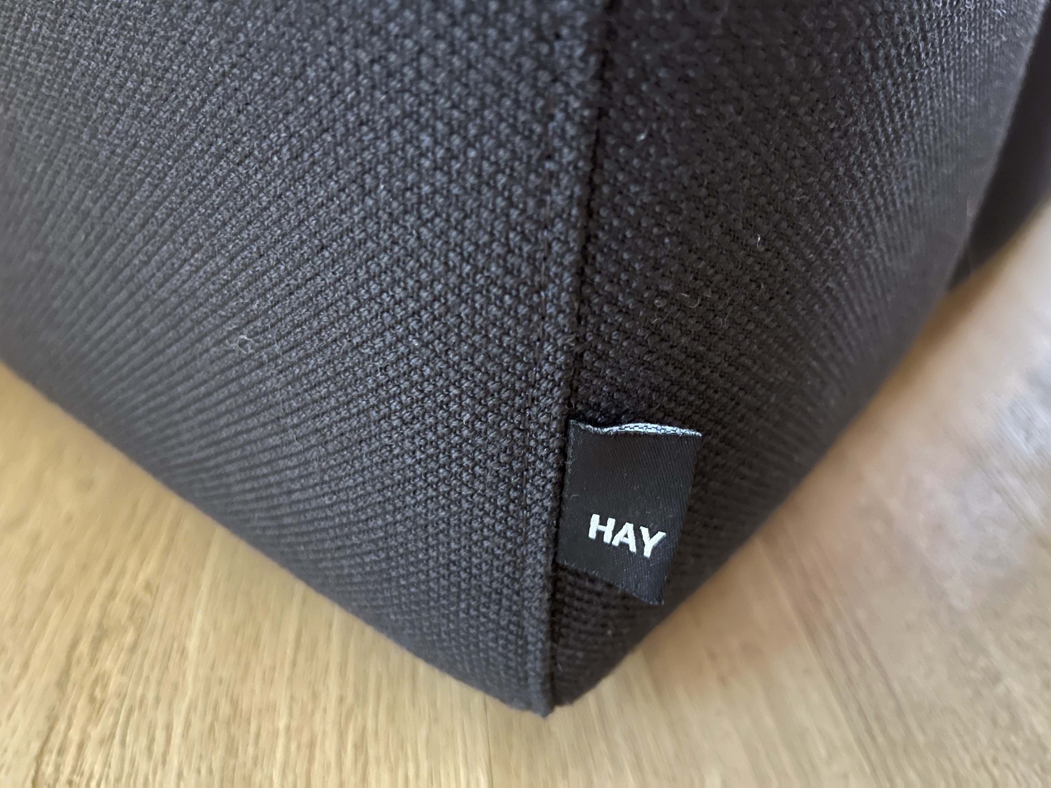 Hay Mags sofa 2.5 seats modules 9301+1061, Steelcut 380 fabric - dark grey