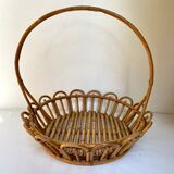 Panier corbeille en rotin