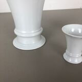 Set of 3 Op Art Vase Porcelain German Vase by Fürstenberg Ceramics Germany 1970s