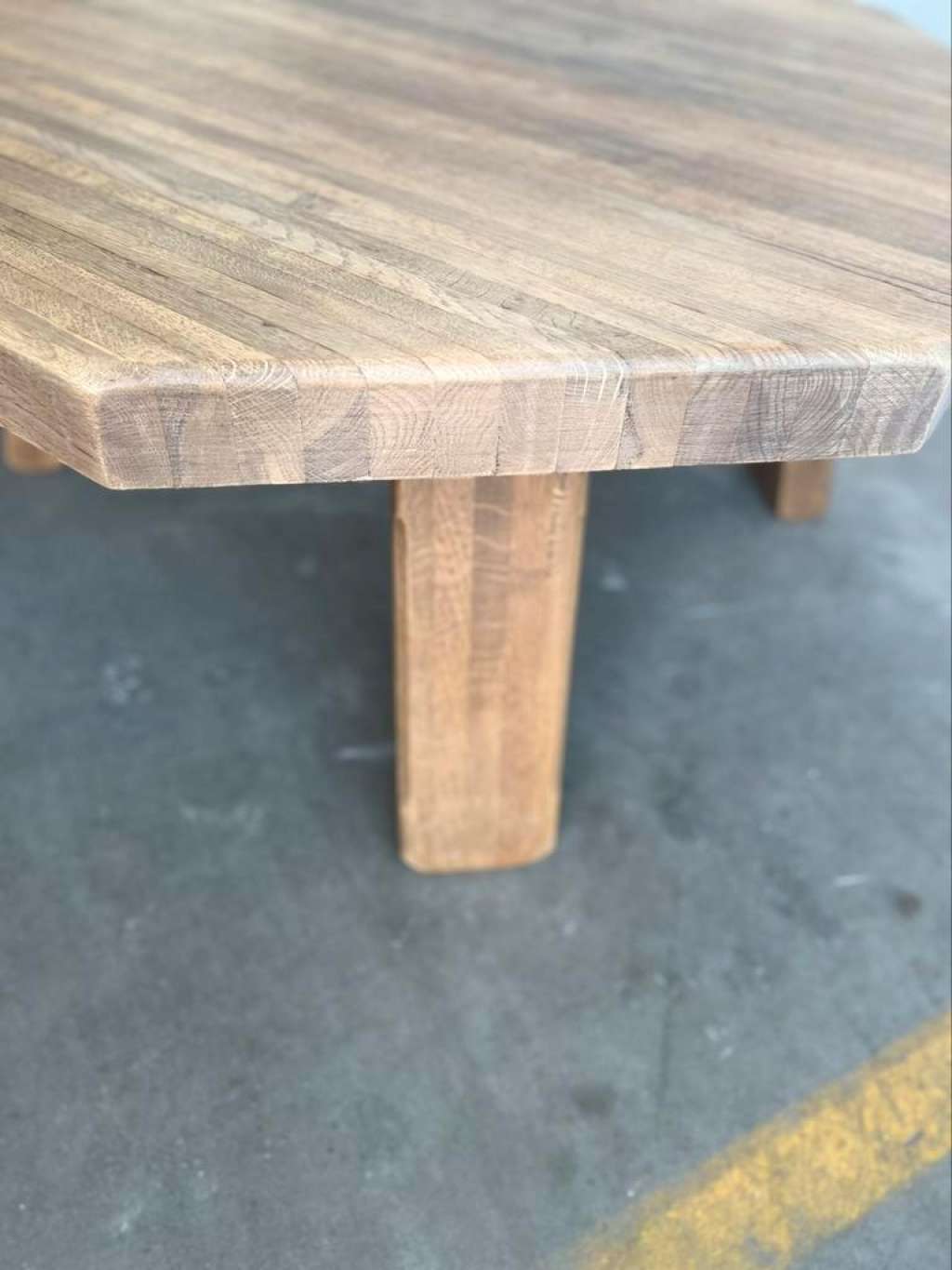 Coffee table in vintage oak