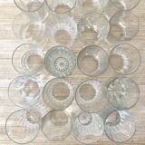 Verres à whisky, verres à eau dépareillés