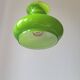 Green opaline pendant light
