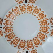 Set of 6 semi-deep plates Sarreguemines