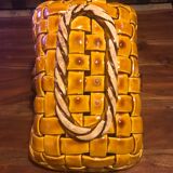 Ceramic woven basket