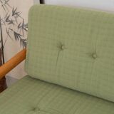 Canapé banquette 2 places verte , Europe de l'est