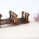 Porte manteau vintage bois accordéon