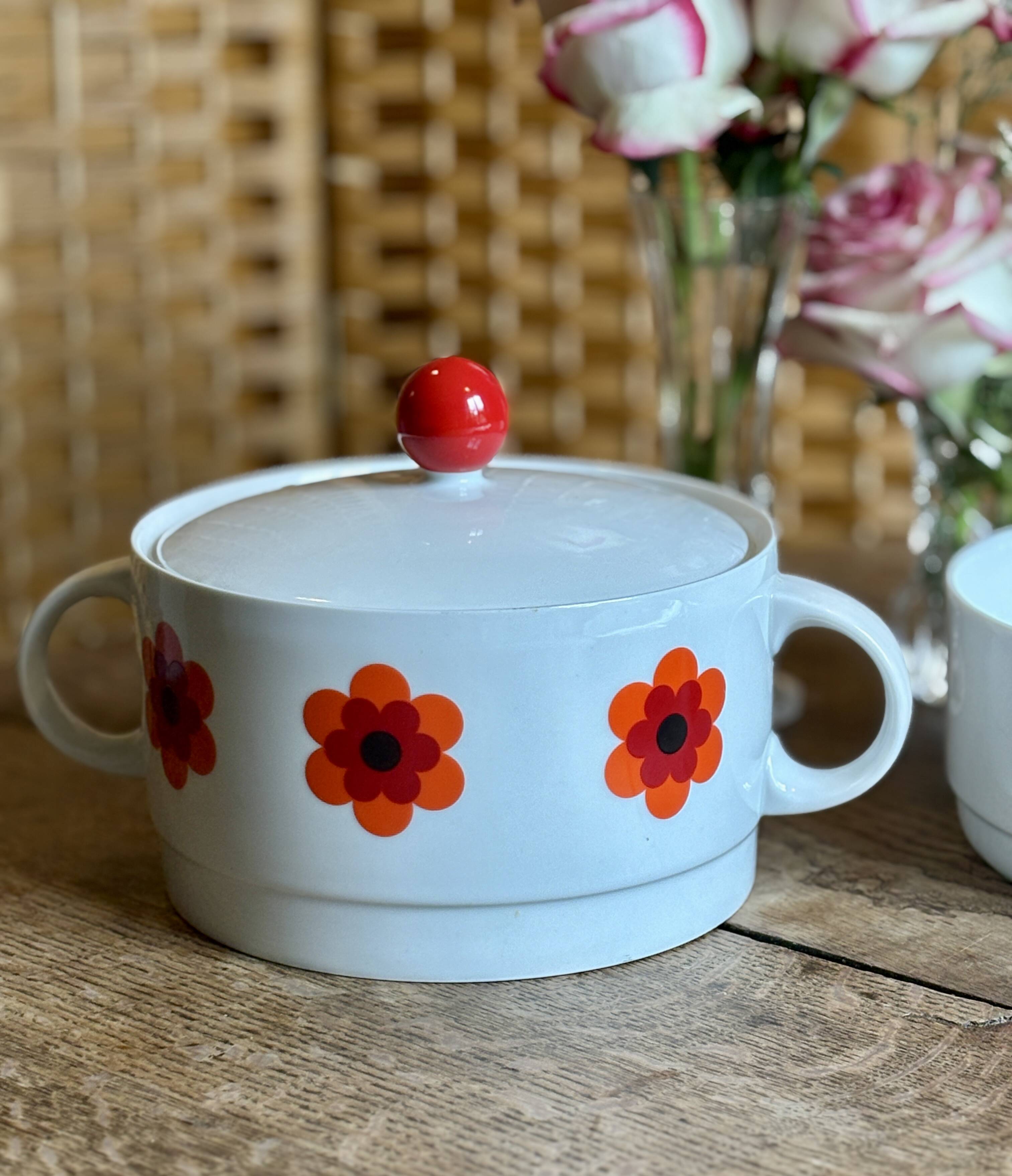 Lot de 3 plats de service vintages Scherzer Bavaria