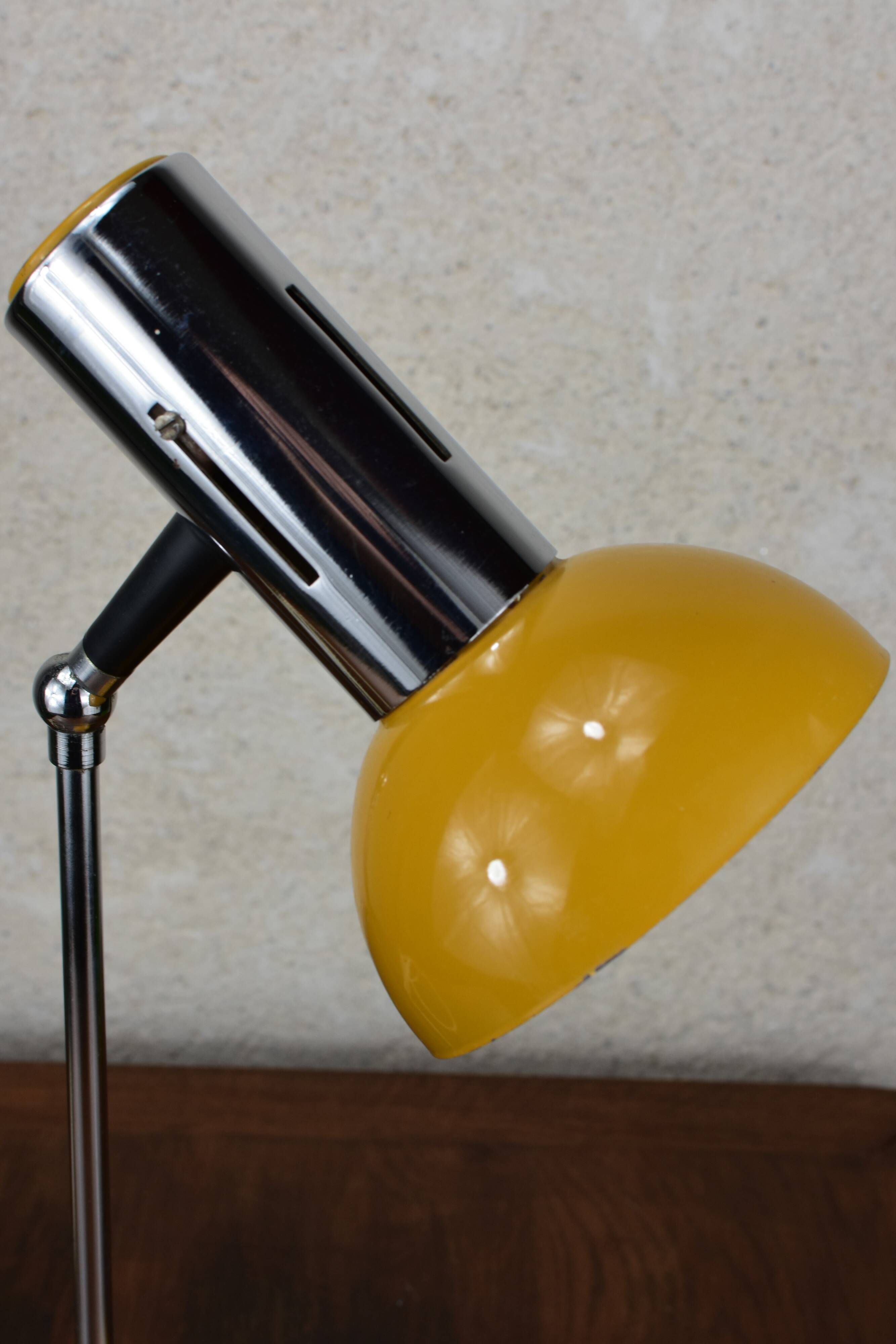 vintage mustard lamp