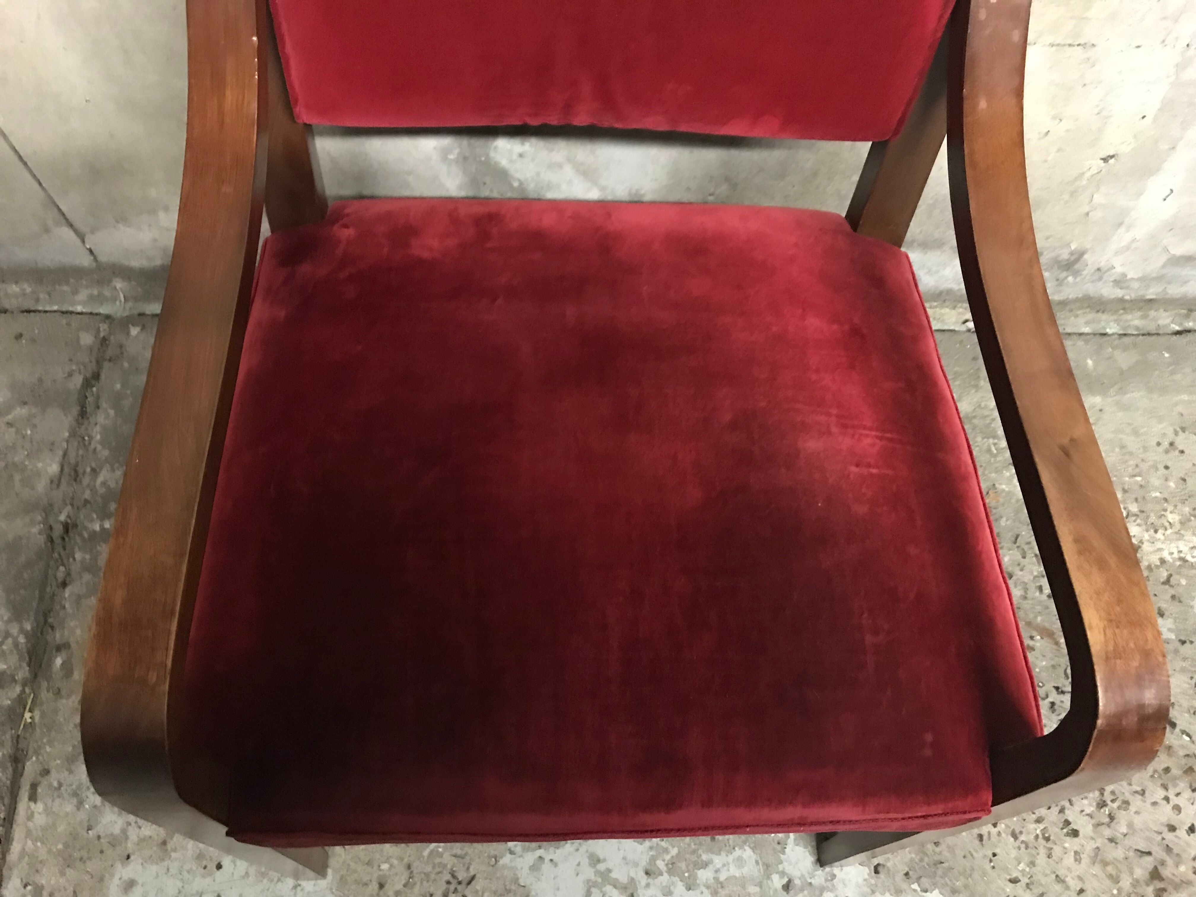 Art deco desk armchair