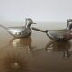 Salt, pepper "duck" silver metal 70s