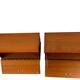 Set of 2 vintage wooden bedside tables/mini cabinets.