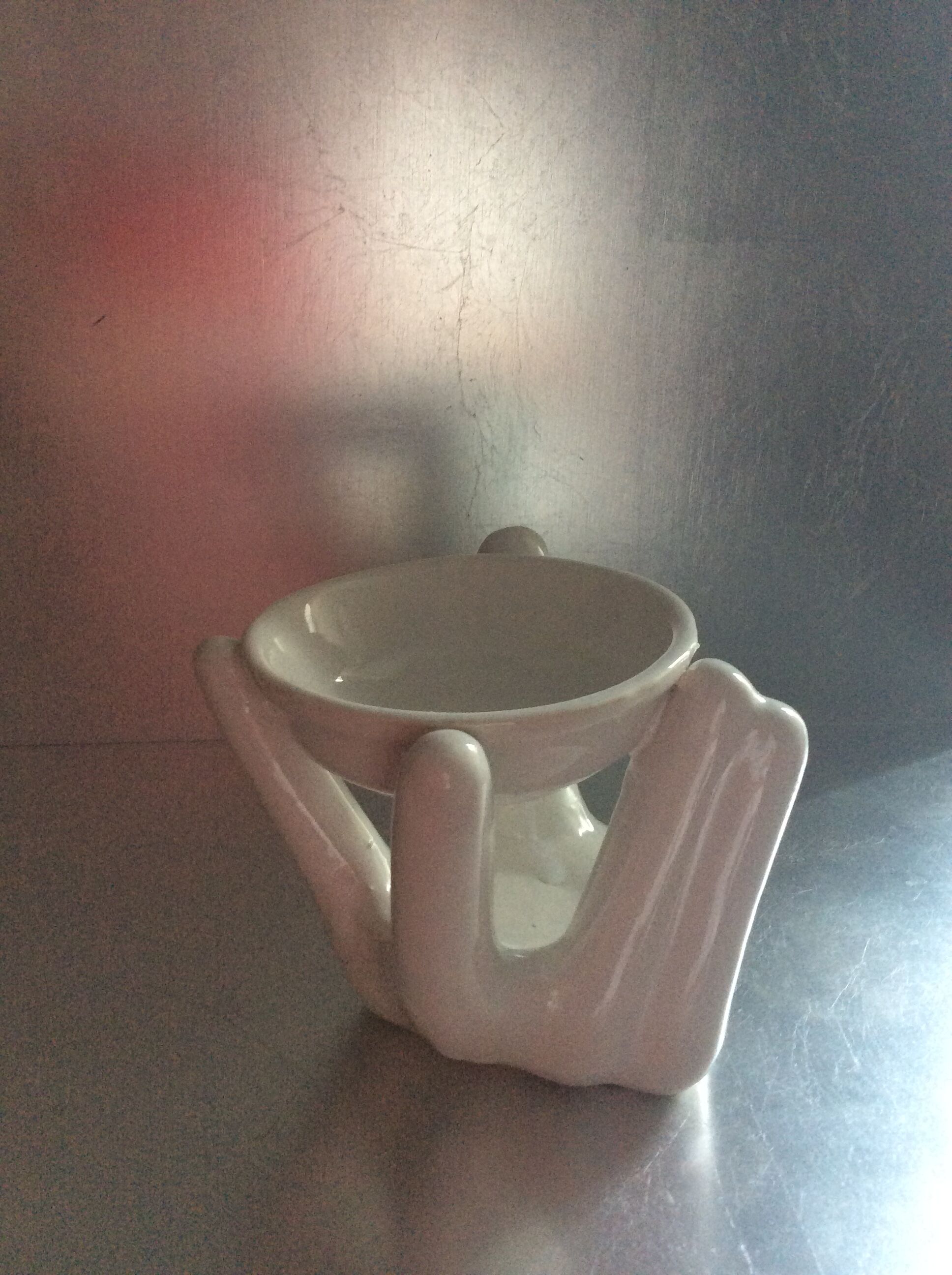 Empty pocket hand pocket in vintage ceramic from the 70s