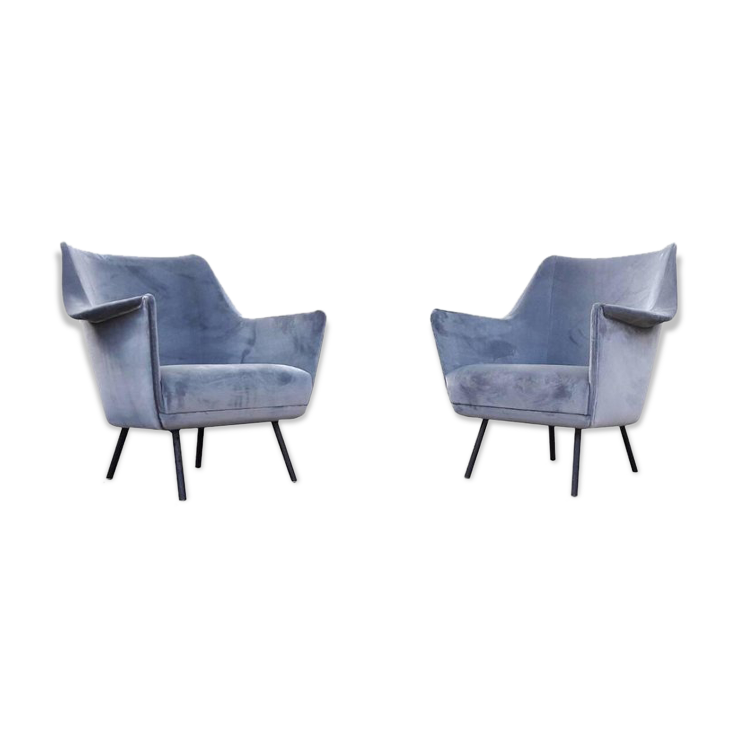 Ensemble de fauteuils club années 1950