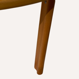 Scandinavian pine kidney shaped triangle side or coffee table, 1970s