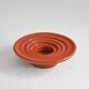 Candle holder or decorative bowl in glazed ceramic, mid-20th century.
