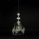 Antique glass chandelier with 6 lights from the 19th century.