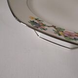 Vierzon porcelain footed plate – Edgar Gaucher, 1950s