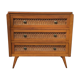 Commode vintage Années 60 Bois & Rotin