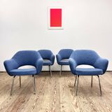 Set of 4 Executive Armchairs by Eero Saarinen, Knoll International, Germany