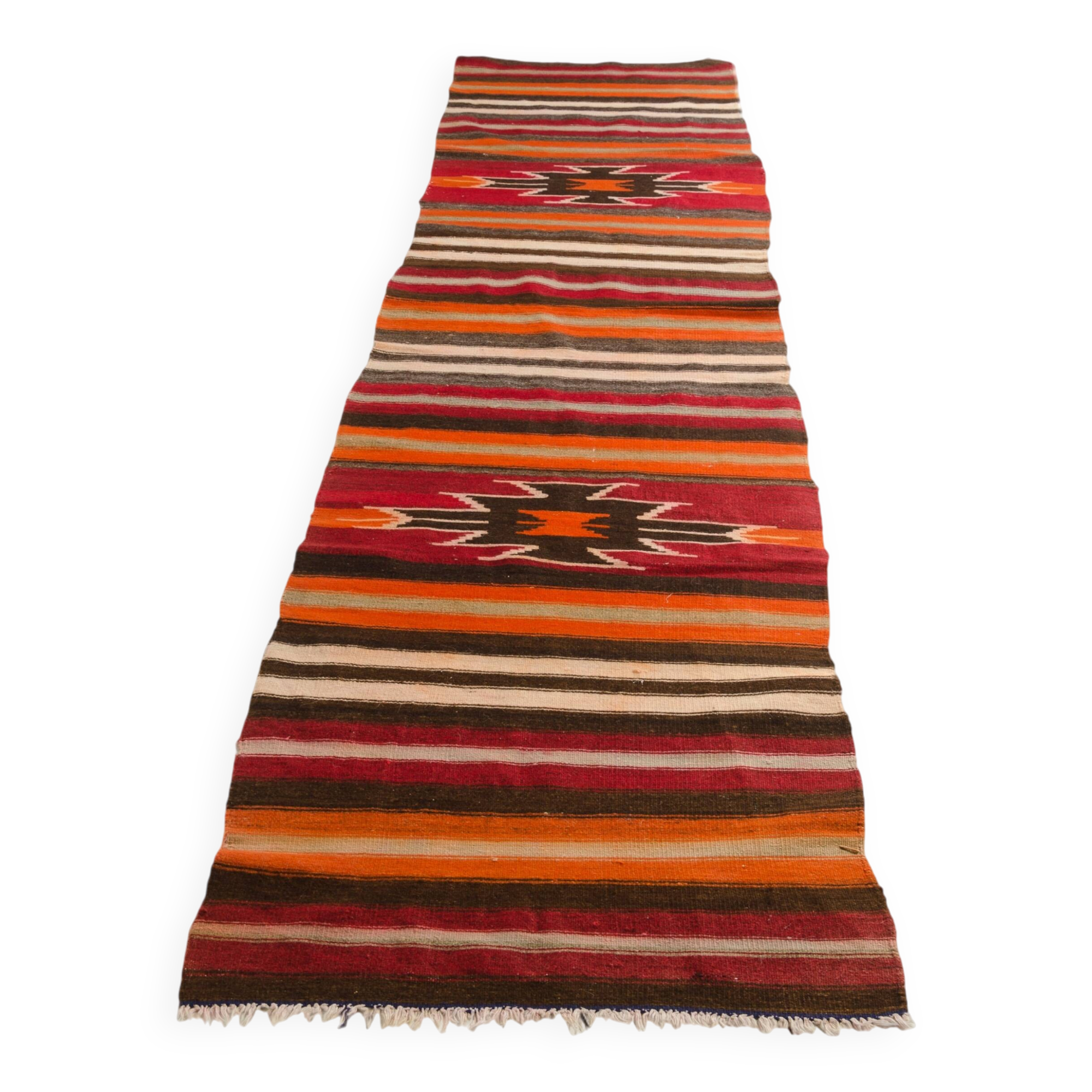 Tapis Kilim Anatolien Vintage, Kilim Géométrique Vintage sku-138