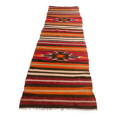Vintage Anatolian Kilim Runner,Geometric Vintage Kilim sku-138