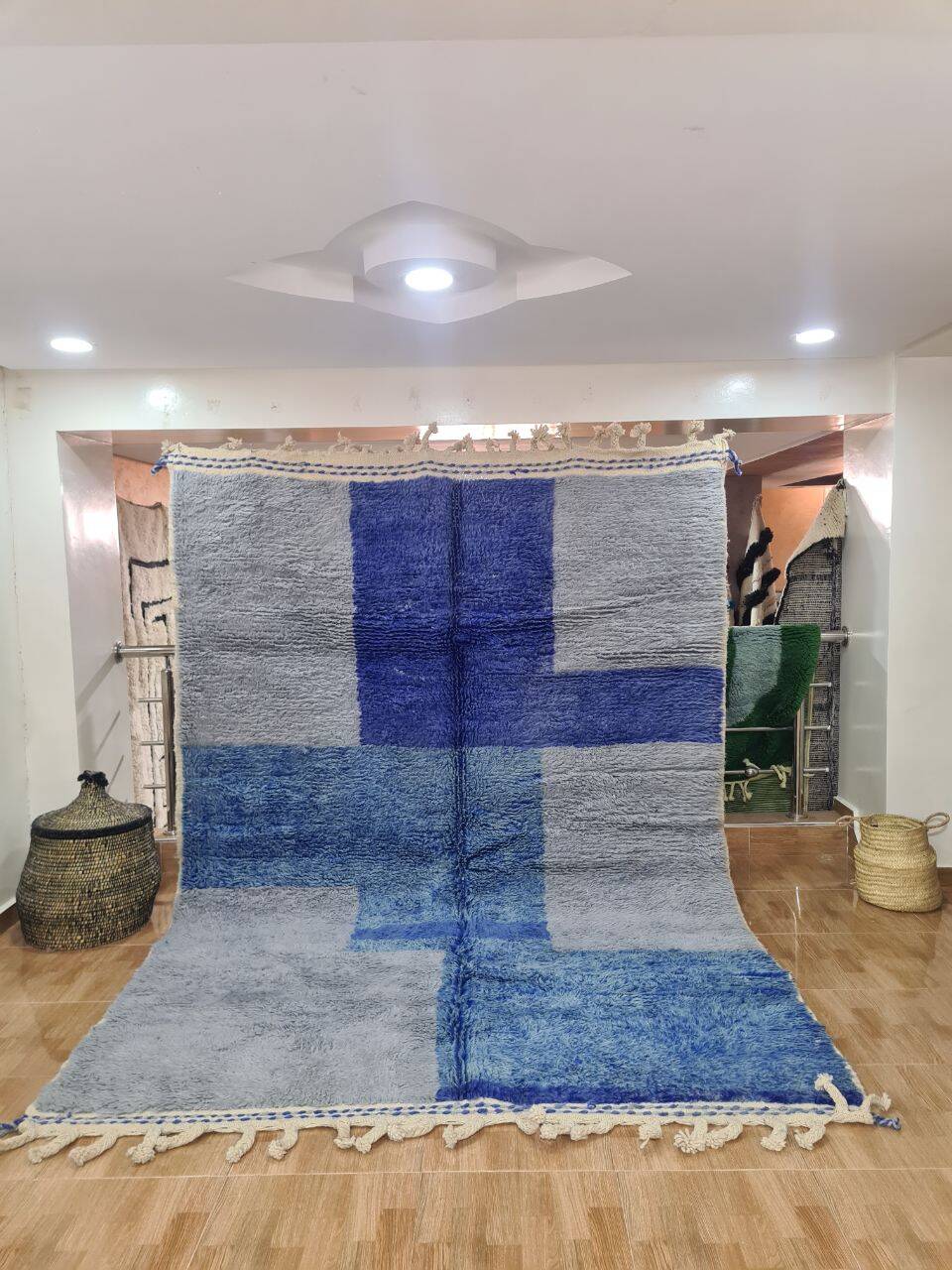 Handmade wool Berber rug 300X200 cm