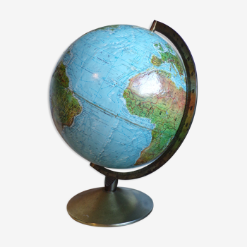 Globe terrestre scan globe avec relief