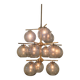 Holger Johansson, brass and grey glass chandelier, The Modern Scandinavian