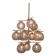 Holger Johansson, brass and grey glass chandelier, The Modern Scandinavian