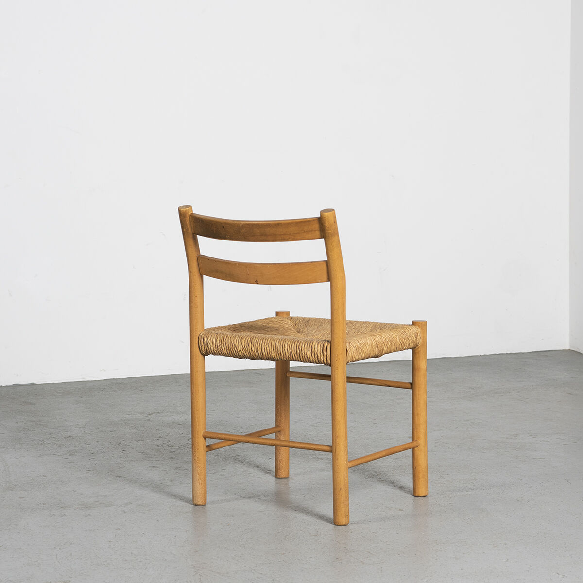 Solid beech chairs and rope