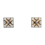 Set of 2 fat lava wall sconces, 1970
