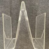 Vintage magazine holders in plexiglas Altuglas lucite