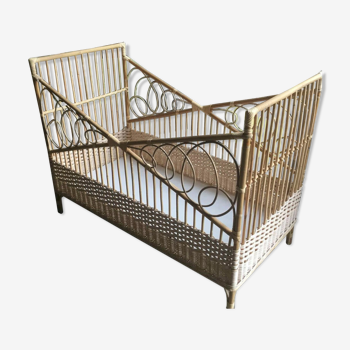 Rattan child bed