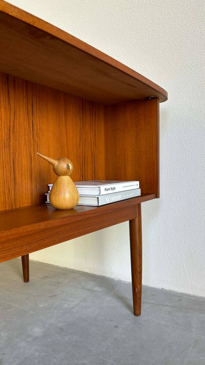 Vintage desk tambour teak