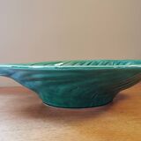 Coupe vintage en barbotine forme feuille