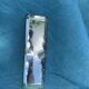 6 knife holders and a bottle bottom, glass, beveled mirror
