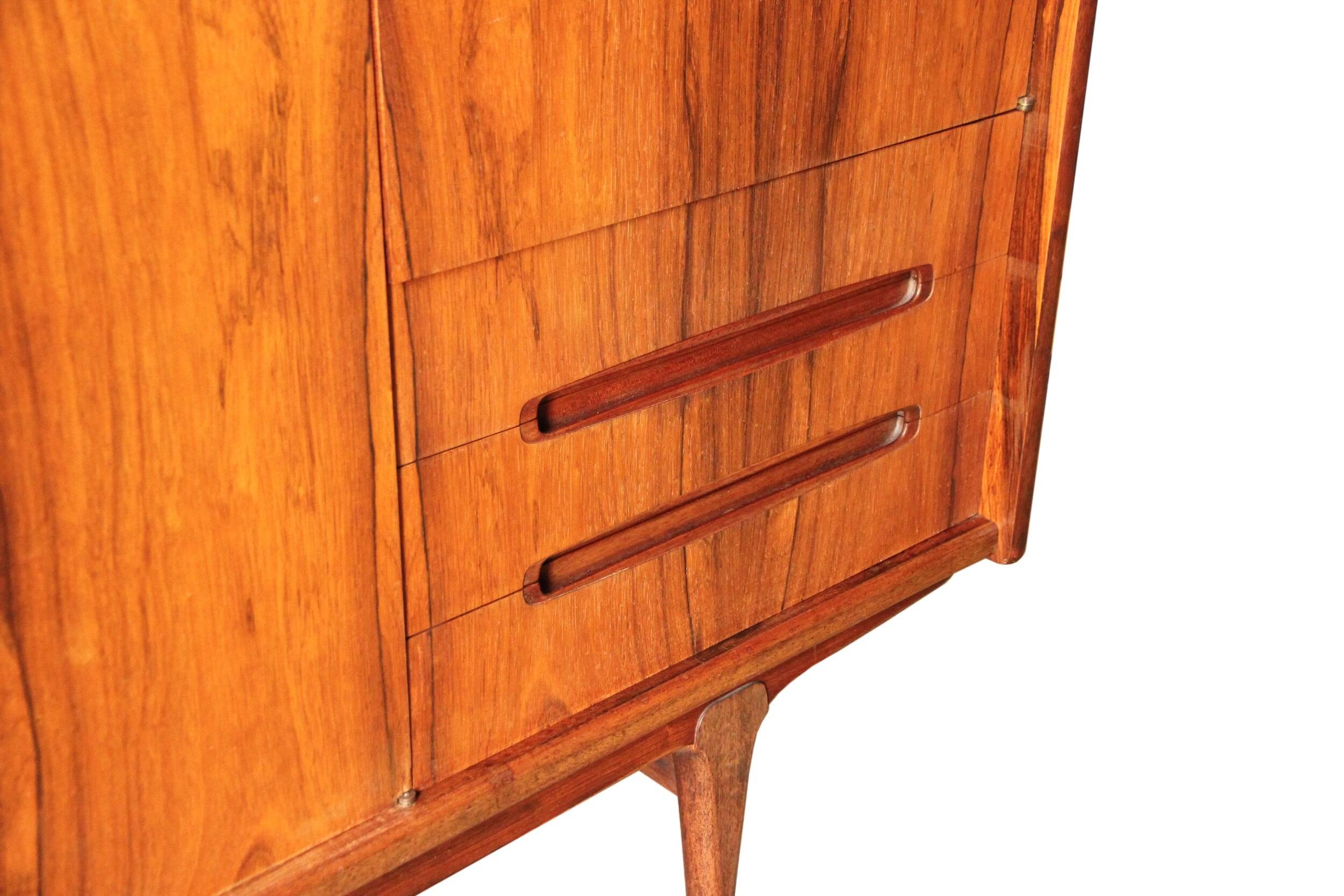 Vintage Scandinavian wardrobe in rosewood, 1950s/60s.
