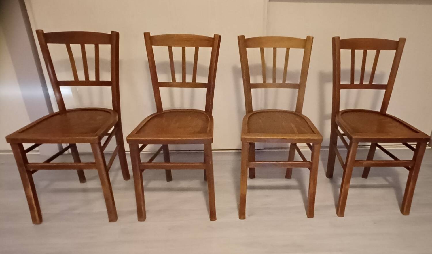 Set of 4 vintage bistro chairs
