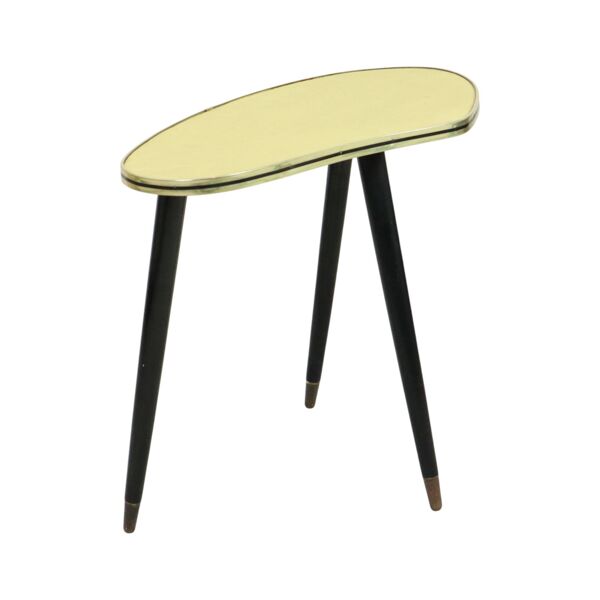 Table de plante rockabilly vintage années 1950 avec pieds coniques
