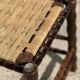 4 wooden and rope bobbin leg chairs attributed to Charles Dudouyt 1940
