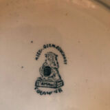 Old salad bowl Iron earth model Colombier