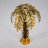 Lampe palmier dorée or