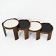 Nest tables model 780, created by Gianfranco Frattini for Cassina, year