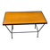 Table basse scandinave vintage bois et acier noir 1960