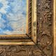 HSP painting "winter landscape - snowy chalet" signed G. Cibiale + frame
