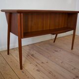 Danish Teak Floating Desk By Gunner Nielsen For Tibergaard, 1960s