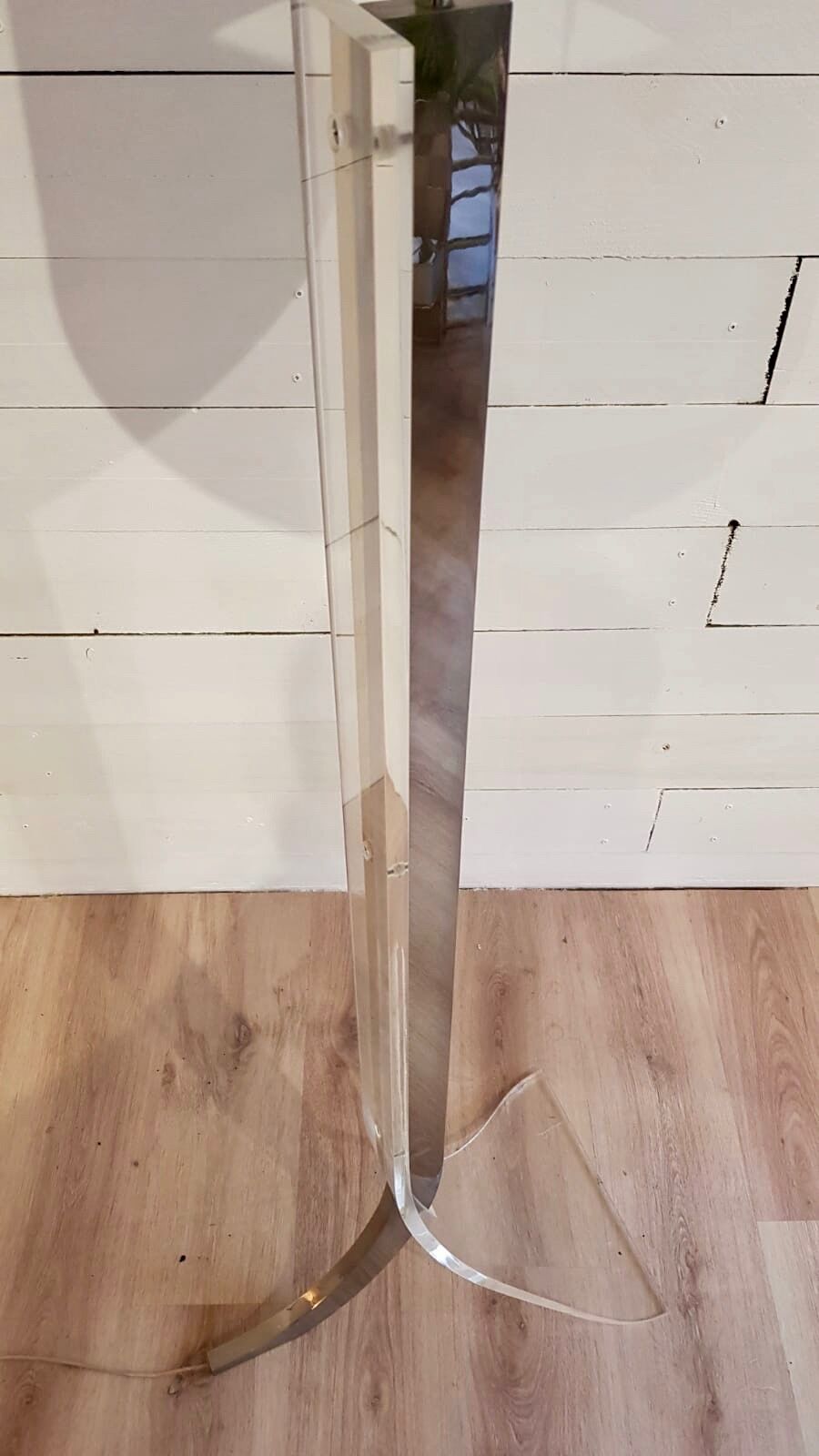 Floor lamp by Philippe Jean, plexiglass and chrome, France 1970