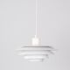 Vintage Danish pendant lamp Verona by Kurt Wiborg, Jeka, 1980s.