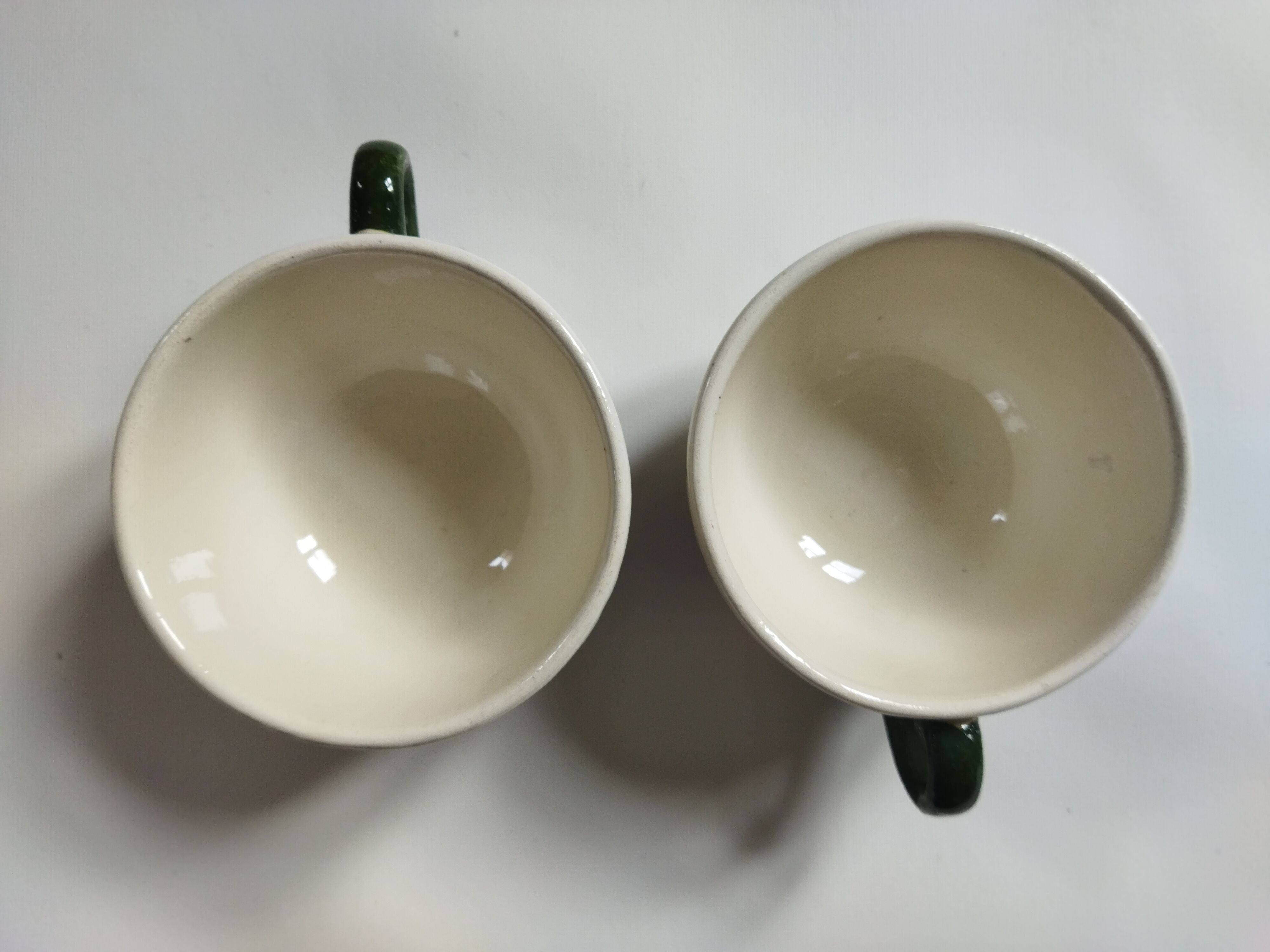 Old earthenware cups Villeroy & Boch 1562 Old Strasbourg
