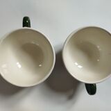 Old earthenware cups Villeroy & Boch 1562 Old Strasbourg
